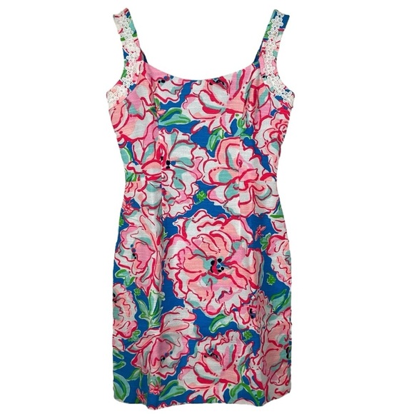 Lilly Pulitzer Nienie Dress Flutter Blue Lucky Charm 51971 Size 0 - Picture 1 of 13